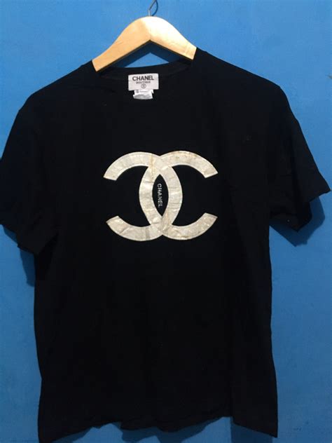 chanel t-shirt vintage|chanel t shirt etsy.